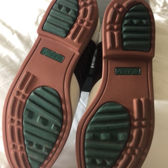 Ralph Lauren White and Brown Sneakers - Picture 2 of 6